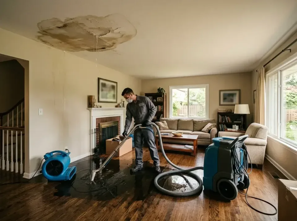 attic-pipe-burst-ceiling-drip-008 — frequently asked questions, Water Damage Restoration & Carpet Care in Perryville, MO